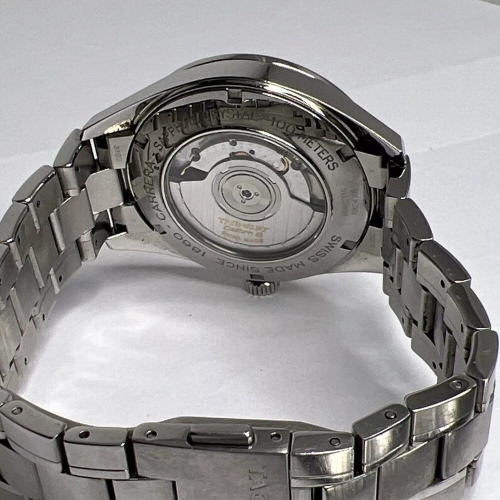 TAG HEUER Carrera Calibre 6 WAR2110 Automatic Men's Date 39mm Steel 100M Watch - Picture 9 of 13